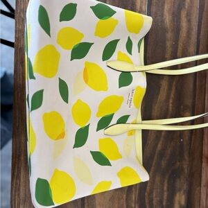 Lemon Print Tote Bag